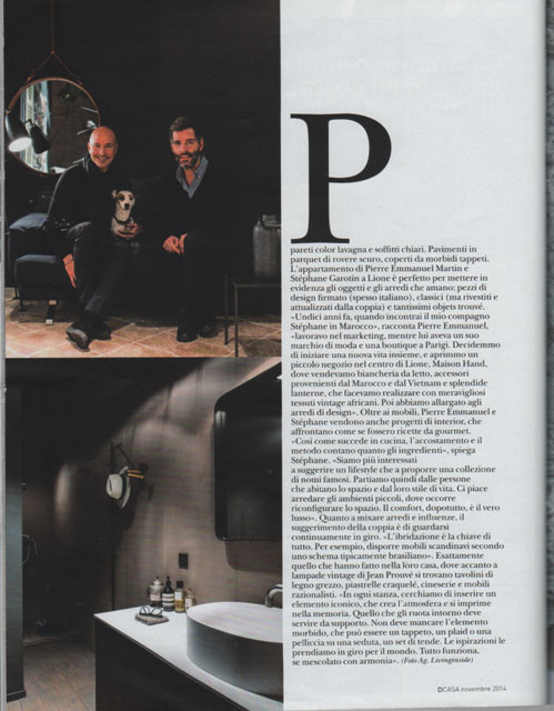 La Repubblica DCASA novembre 2014 -  Di Tessa Pearson - photo Felix Forest